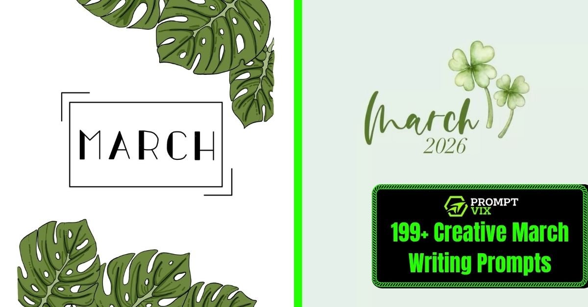 199+ Creative March Writing Prompts: That Spark Fresh Ideas and Make You Fall in Love With Writing Again